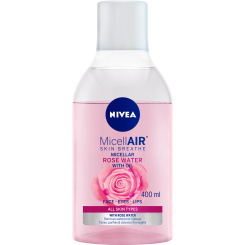 Nivea MicellAIR dvoufázová micelární voda s růžovou vodou, 400 ml