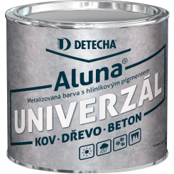 Detecha Aluna barva na kov beton dřevo s obsahem hliníku, stříbřitá, 2 kg