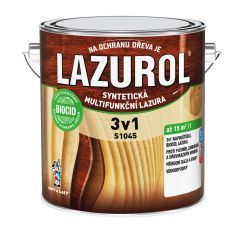 Lazurol 3v1 S1045 tenkovrstvá lazura na dřevo T023 teak 2,5 l
