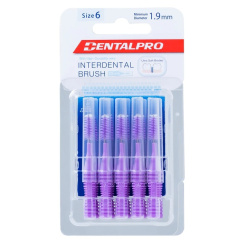 DentalPro mezizubní kartáček rovný 1,9 mm fialový, 10 kusů