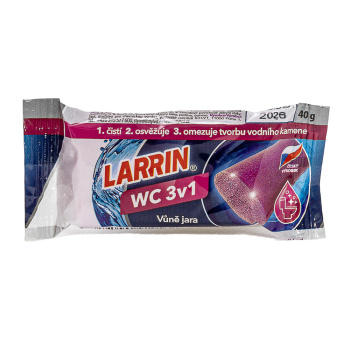 Larrin Plus Wc fialový náhradní váleček, s vůní květin, 40 g