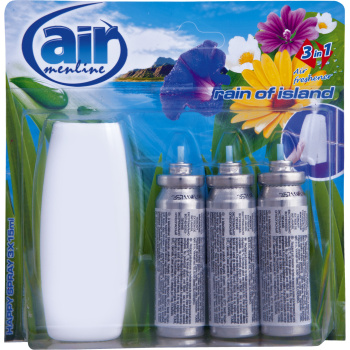 Air Menline Rain of Island osvěžovač vzduchu strojek a náplň 3× 15 ml