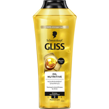 Gliss Oil Nutritive vyživující šampon pro roztřepené vlasy, 400 ml