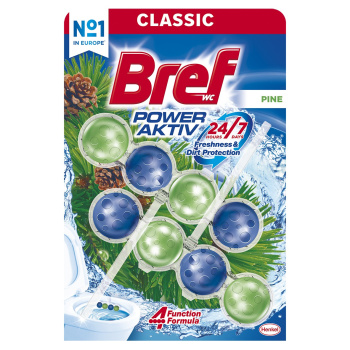 Bref WC blok Power Aktiv Pine, 2× 50 g