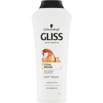 Gliss Total Repair regenerační šampon pro suché vlasy, 400 ml