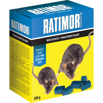 Ratimor Brodifacoum parafinové bloky nástraha na hlodavce, 300 g
