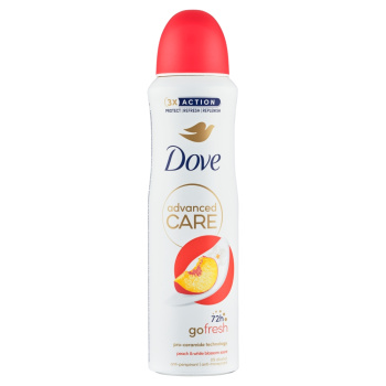 Dove Advanced Care Peach & White Blossom antiperspirant sprej, 150 ml
