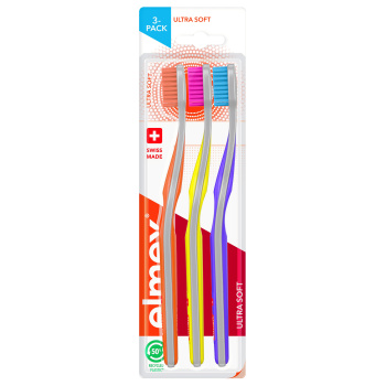 Elmex Ultra Soft zubní kartáček, extra měkký, 3 ks