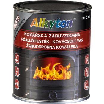 Dupli-Color Alkyton žáruvzdorná barva do 750 °C, kovářská černá, 750 ml