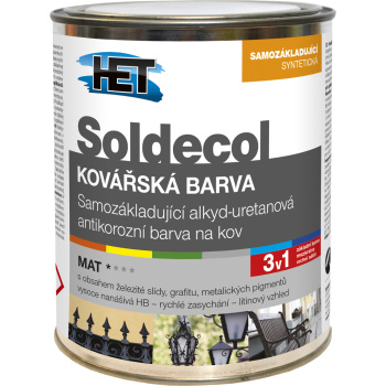 Het Soldecol kovářská barva na kov samozákladující