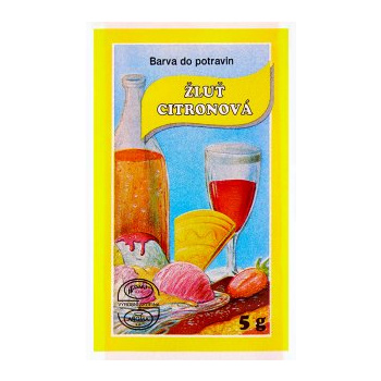 Aroco práškové potravinářské barvivo, žlutý citron, 5 g