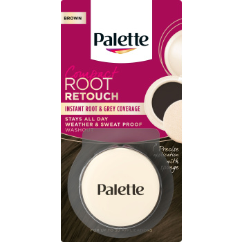Schwarzkopf Palette Compact Root Retouch víceúčelový kompaktní pudr, Hnědý, 3 g