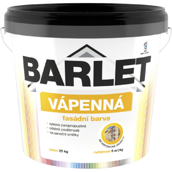 BARLET VÁPENNÁ fasádní barva V4019