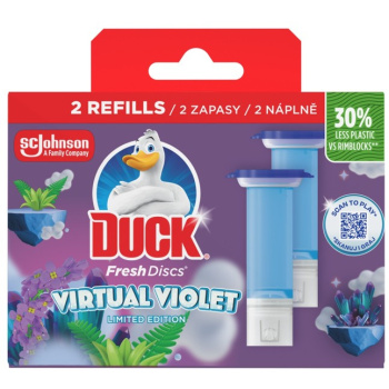 Duck WC blok Fresh Discs Virtual Violet, 2x 36 ml