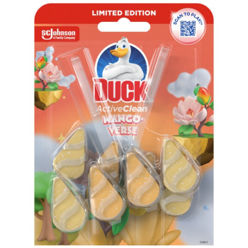 Duck WC závěs Active Clean Duo Mango, 2x 36 g