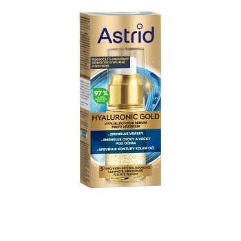 Astrid  Hyaluronic Gold oční sérum, 15 ml