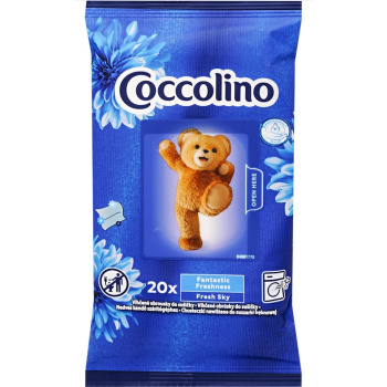 Coccolino Fresh Sky vlhčené ubrousky do sušičky 20 ks