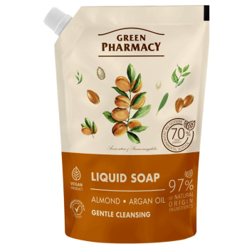 Green Pharmacy Mandle a Arganový olej tekuté mýdlo náhradní náplň 460 ml