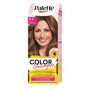 Palette Color Shampoo barva na vlasy 6-5 Oříškově plavá, 50 ml