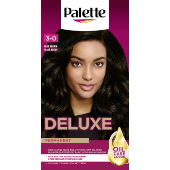 Palette Deluxe barva na vlasy Tmavě hnědý 3-0, 50 ml