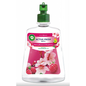 Air Wick Active Fresh náhradní náplň Třešňový květ & Malina, 228 ml