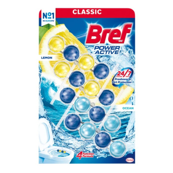 Bref WC blok Power Aktiv Lemon 4 x 50 g