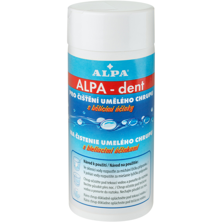 Alpa dent pro čištění umělého chrupu, 150 g