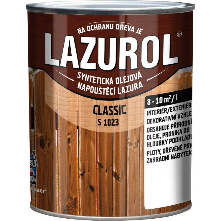 Lazurol Classic S1023 tenkovrstvá lazura na dřevo s obsahem olejů