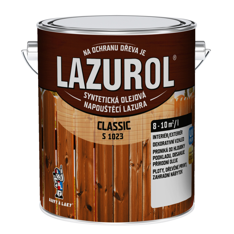 Lazurol Classic S1023 tenkovrstvá lazura na dřevo s obsahem olejů