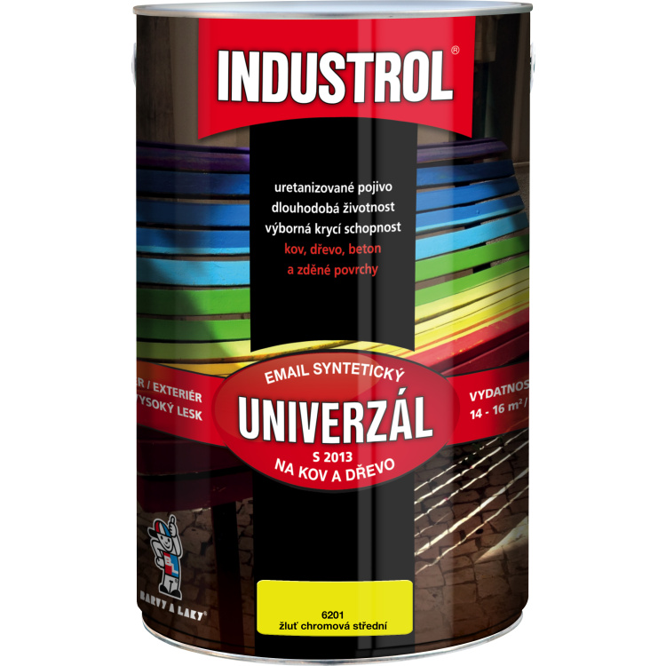 INDUSTROL univerzál lesk vrchní barva na kov a dřevo S2013