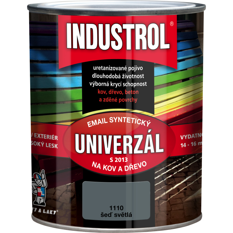 INDUSTROL univerzál lesk vrchní barva na kov a dřevo S2013