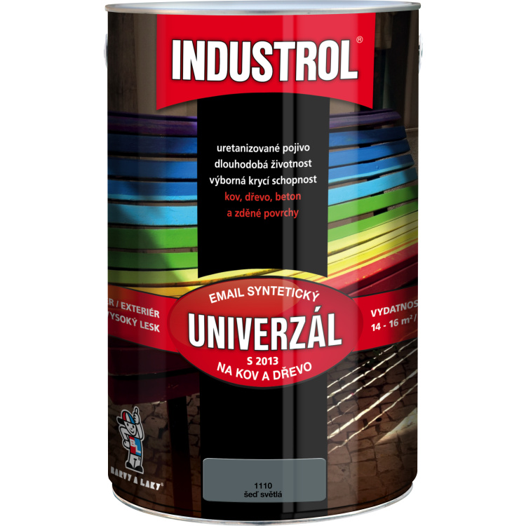 INDUSTROL univerzál lesk vrchní barva na kov a dřevo S2013