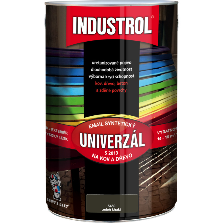 INDUSTROL univerzál lesk vrchní barva na kov a dřevo S2013