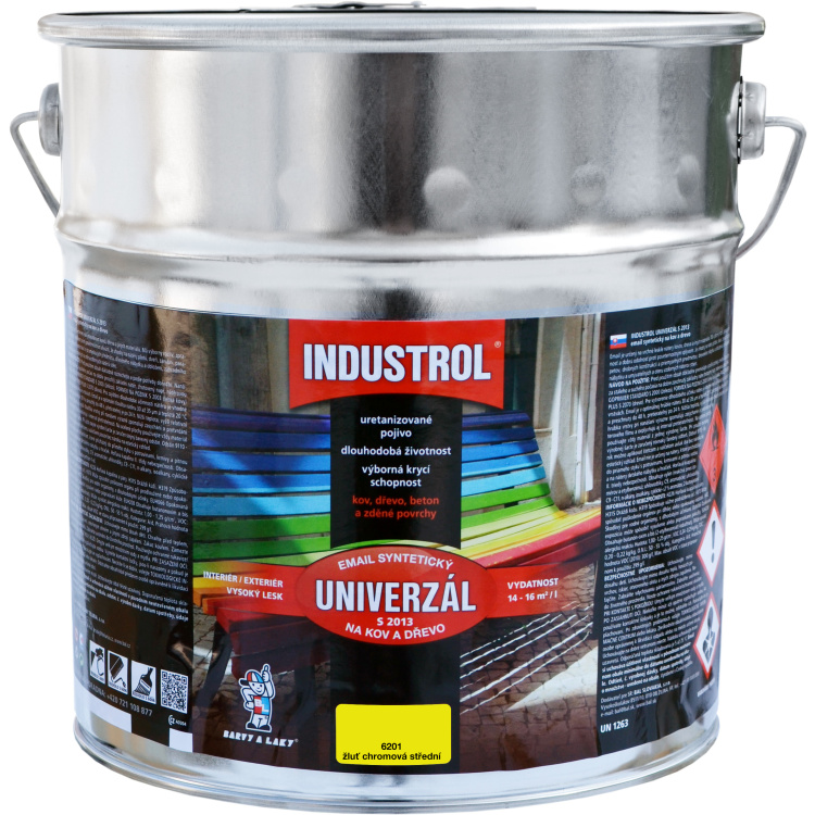 INDUSTROL univerzál lesk vrchní barva na kov a dřevo S2013