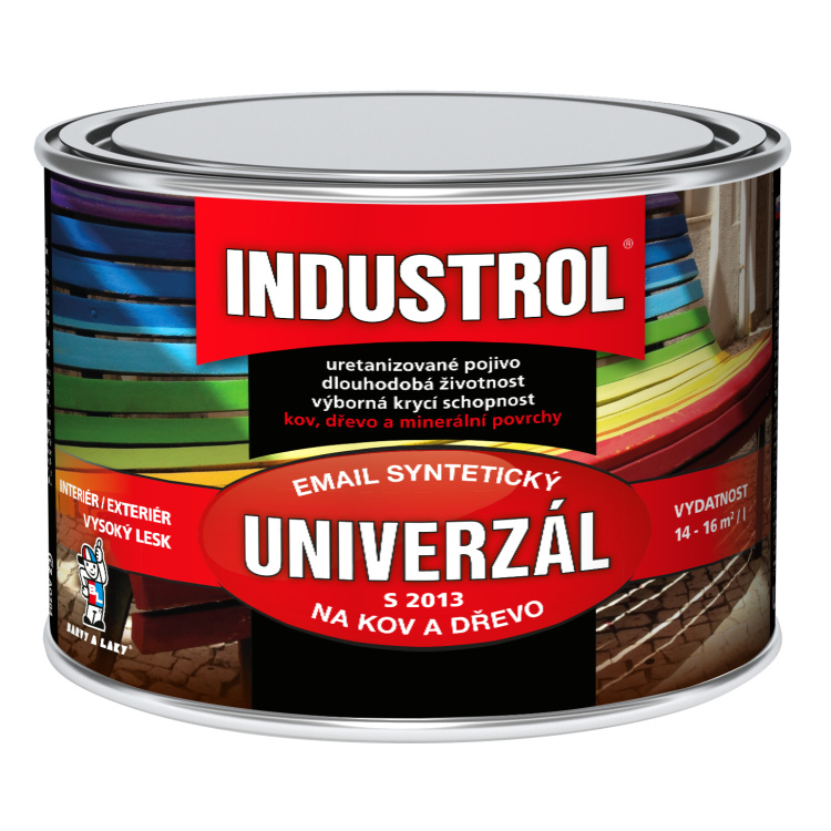 INDUSTROL univerzál lesk vrchní barva na kov a dřevo S2013