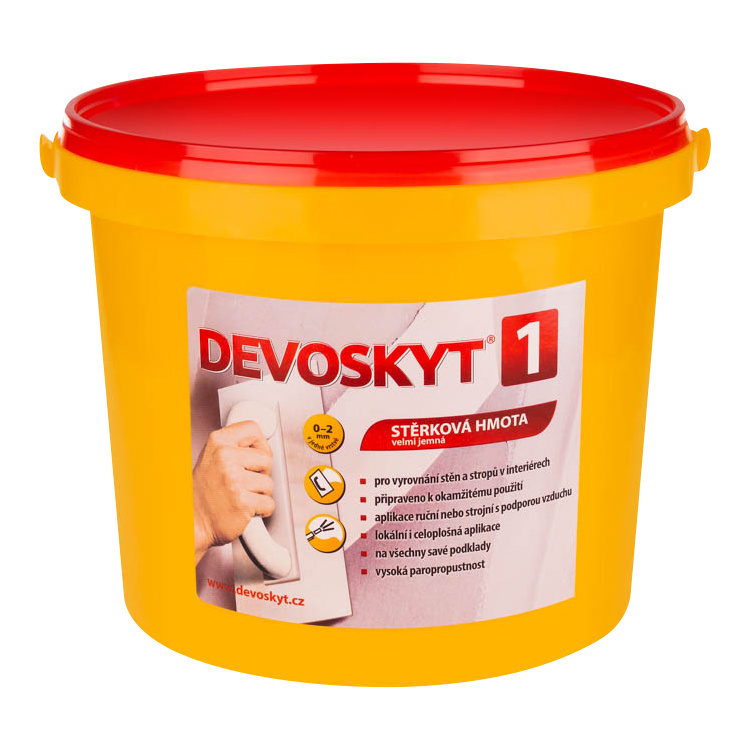 Devoskyt hrubost 1 stěrková hmota do interiéru