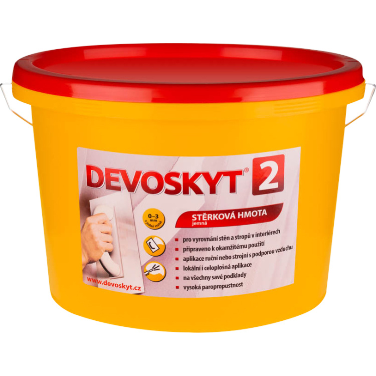 Devoskyt hrubost 2 stěrková hmota do interiéru
