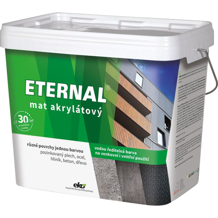 Eternal mat akrylátový univerzální barva na dřevo, kov, beton