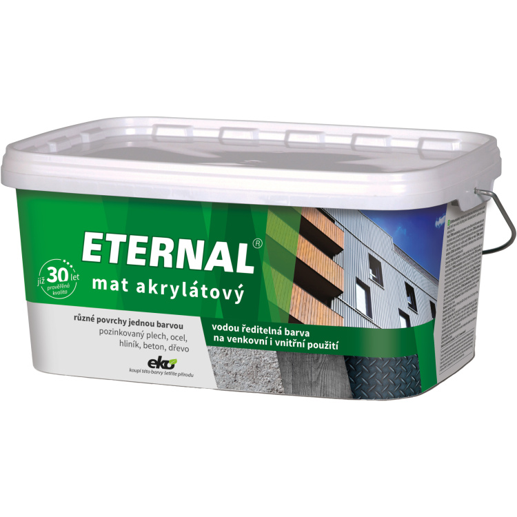 Eternal mat akrylátový univerzální barva na dřevo, kov, beton