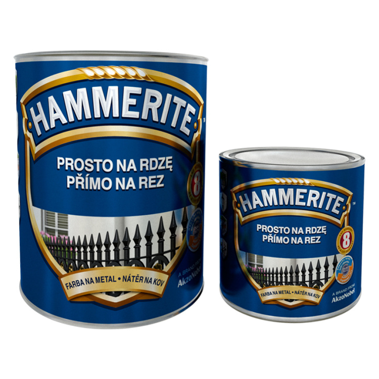 Hammerite kladívková barva přímo na zrezivělý kov