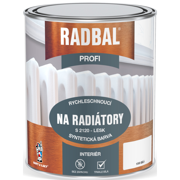 Radbal Profi S2120 speciální barva na radiátory, 1000 bílá
