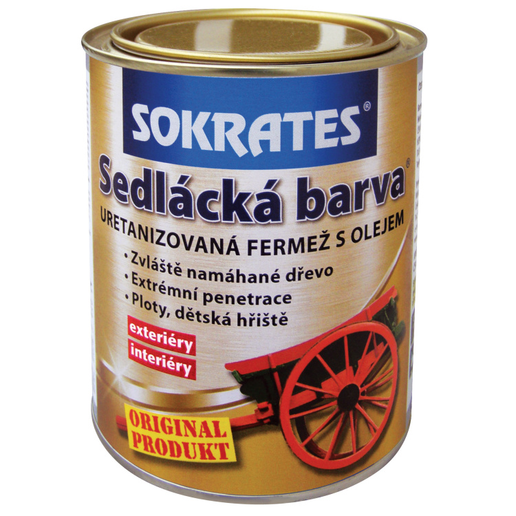 Sokrates sedlácká barva na dřevo a savé podklady