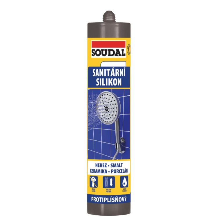 Soudal sanitární silikon, 280 ml