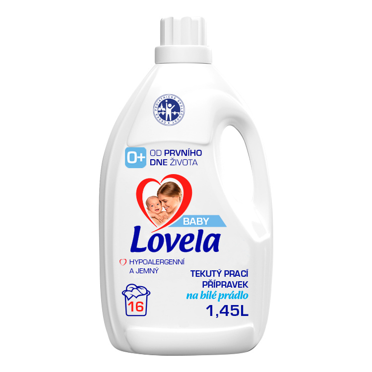 Lovela Baby Bílé prádlo prací gel, 16 praní, 1,45 l