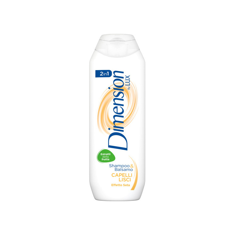 Dimension by LUX 2v1 šampón a balzám na rovné vlasy, 250 ml
