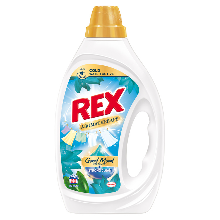 REX prací gel Aromatherapy Lotus Universal 20 praní, 900ml