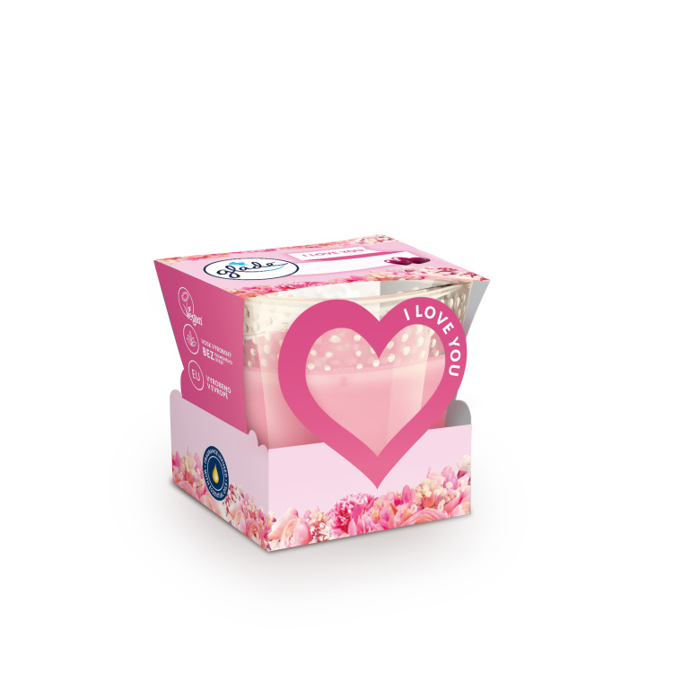 Glade svíčka vonná I Love You, 112 g
