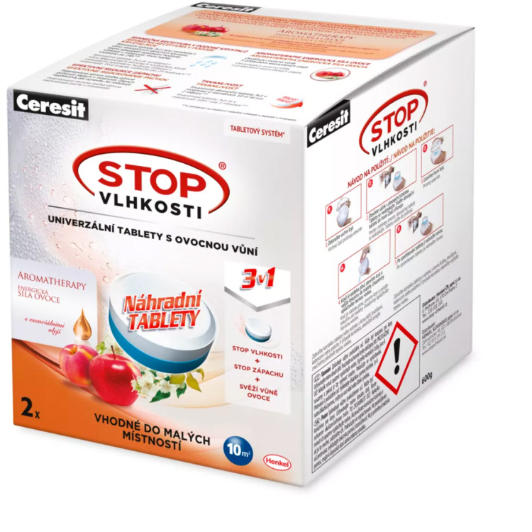 Ceresit Stop Vlhkosti náhradní tablety s ovocnou vůní 2 ks 600g
