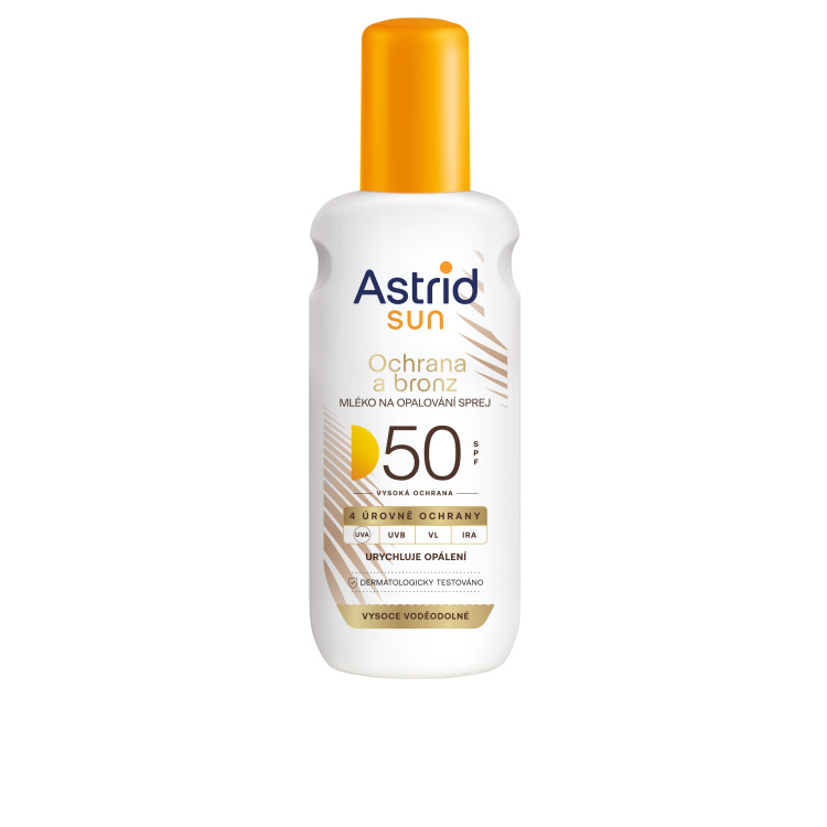 Astrid Sun OF50 Bronz mléko na opalování ve spreji 150 ml
