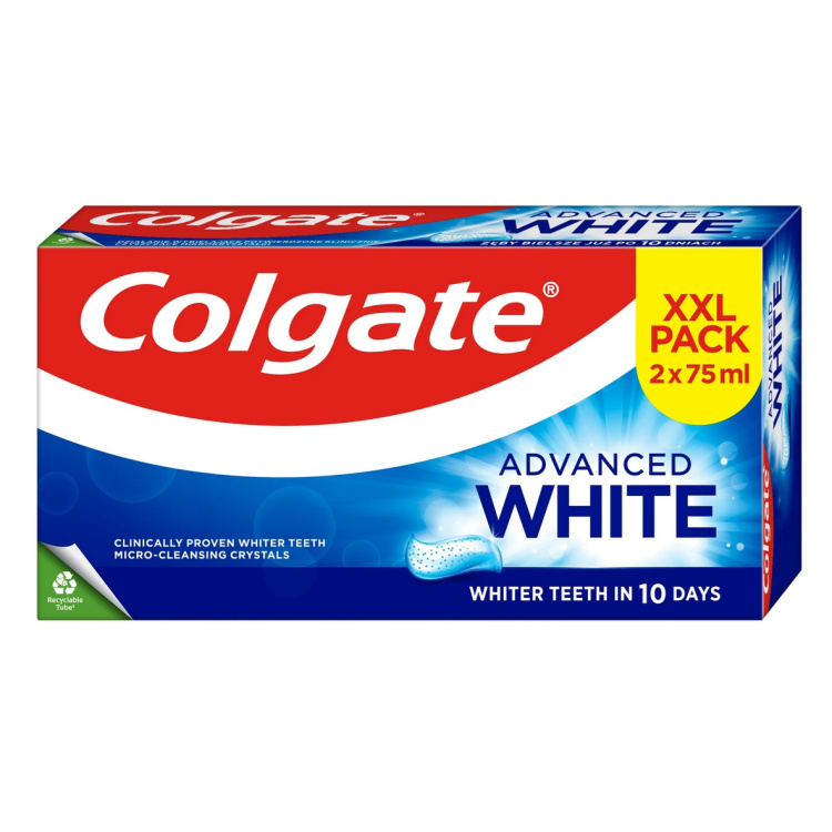 Colgate zubní pasta Advanced White 2 x 75 ml